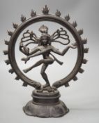 An Indian bronze of Shiva in a Natya Shastra pose. 30cm high