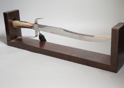 A boxed Del Ben stag horn handled knife