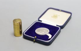 Marquis of Wellington’ British Victories in the Peninsular Campaign cylindrical brass box by