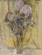 Audrey MacLeod (20th C.), mixed media, 'Allium', signed with a watercolour C21 label verso, 68 x