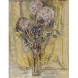 Audrey MacLeod (20th C.), mixed media, 'Allium', signed with a watercolour C21 label verso, 68 x