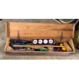 A part croquet set