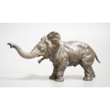 An Austrian cold painted model of an elephant. 11cm long. Ivory submission reference: LN9KN984