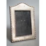 A George V silver mounted photograph frame, James Deakin & Sons, Sheffield, 1915, 19.6cm.