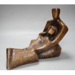 Diane L. Rogoff - a limited edition bronzed resin abstract sculpture. 25cm high