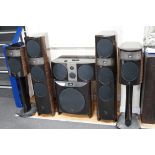 A two pairs and two other Focal Electra Be speakers, tallest 102cms high,