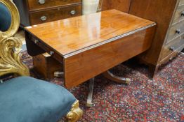 A Regency mahogany Pembroke table, width 122cm, depth 64cm, height 73cm