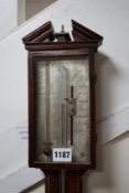 An Ortelli stick barometer, height 80cm