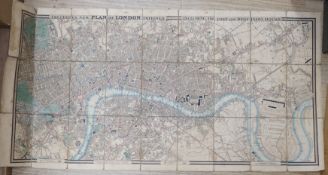 Crutchleys New Plan of London including the East and West India Docks