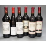 6 bottles of wine including 2 bottles of Chateau L’Ombriere 2017, 2 bottles of Richaumont Bordeaux