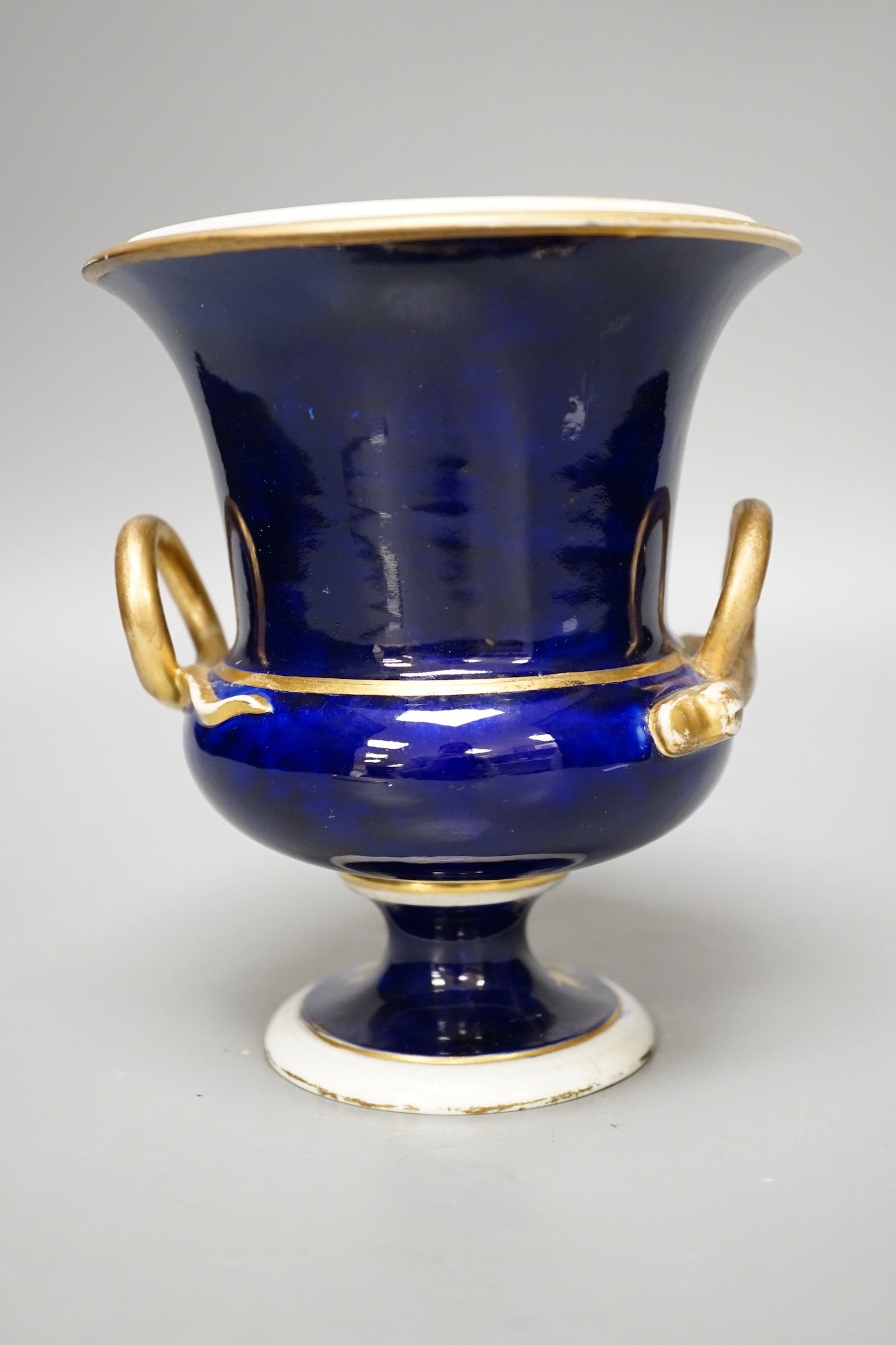 An early 19th century Derby two handled vase. 16cm high - Image 3 of 6