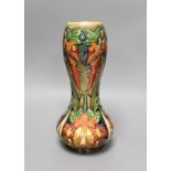 A Moorcroft floral vase (factory second), 28cm tall