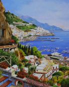 Vittorio Izzo (Contemporary Italian), oil on canvas, 'Amalfi', signed and dated 2017 with artist's