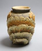 A Louis Dage studio pottery vase 19.5cm tall