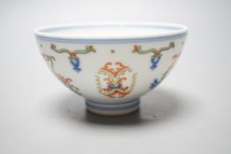 A Chinese doucai bowl, 10cm diameter