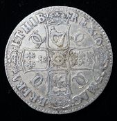 A Charles II crown, 1684, about VF