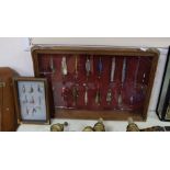 Two cased sets of fishing lures