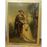 A pair of Victorian chromolithographs, Shakespearean lovers, After Teschendorf, 86 x 60cm