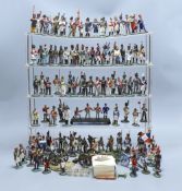 Duke of Wellington and Napoleonic war interest – A group of painted lead figures of soldiers by