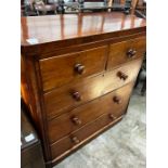 A Victorian mahogany chest of drawers, width 100cm, depth 49cm, height 106cm