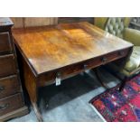A Regency mahogany sofa table, width 99cm, depth 71cm, height 70cm