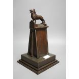 A 1920's bronze study of the original Brunswick Lion, 39cm