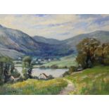 John Stephens, oil on board, Lake Coniston, signed, 44 x 59cm