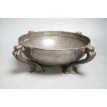 A Tudric pewter footed bowl, 26cms diameter