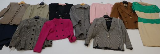 A selection of Ladies Valentino clothes sizes UK 8-14 Black and white dogtooth jacket size 12Light
