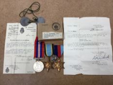 WW2 Trio Including Air Crew Europe star to the late Sergeant D.W. Cockburn, RAFVR, KIA, with