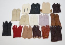 A large collection of assorted ladies gloves, including Christian Dior, many unworn, size 7-7.5