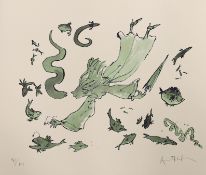 Quentin Blake (b.1932), limited edition lithograph, 'Life Under Water', signed in pencil, 47/100, 64