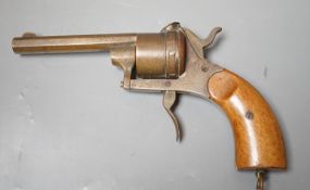 A novelty Pistol shaped cigar cutter, 19cms long