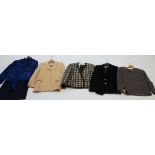 A group of assorted designer clothes, two Escarda jackets, one Aquascutum blazer, one Salvatore