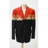 A gentleman's Moschino 'Cheap and Chic' single breasted wool blazer, UK size 42