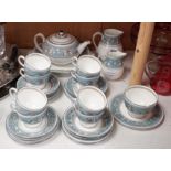 A Wedgwood ‘Florentine’ pattern 2714 part tea service,
