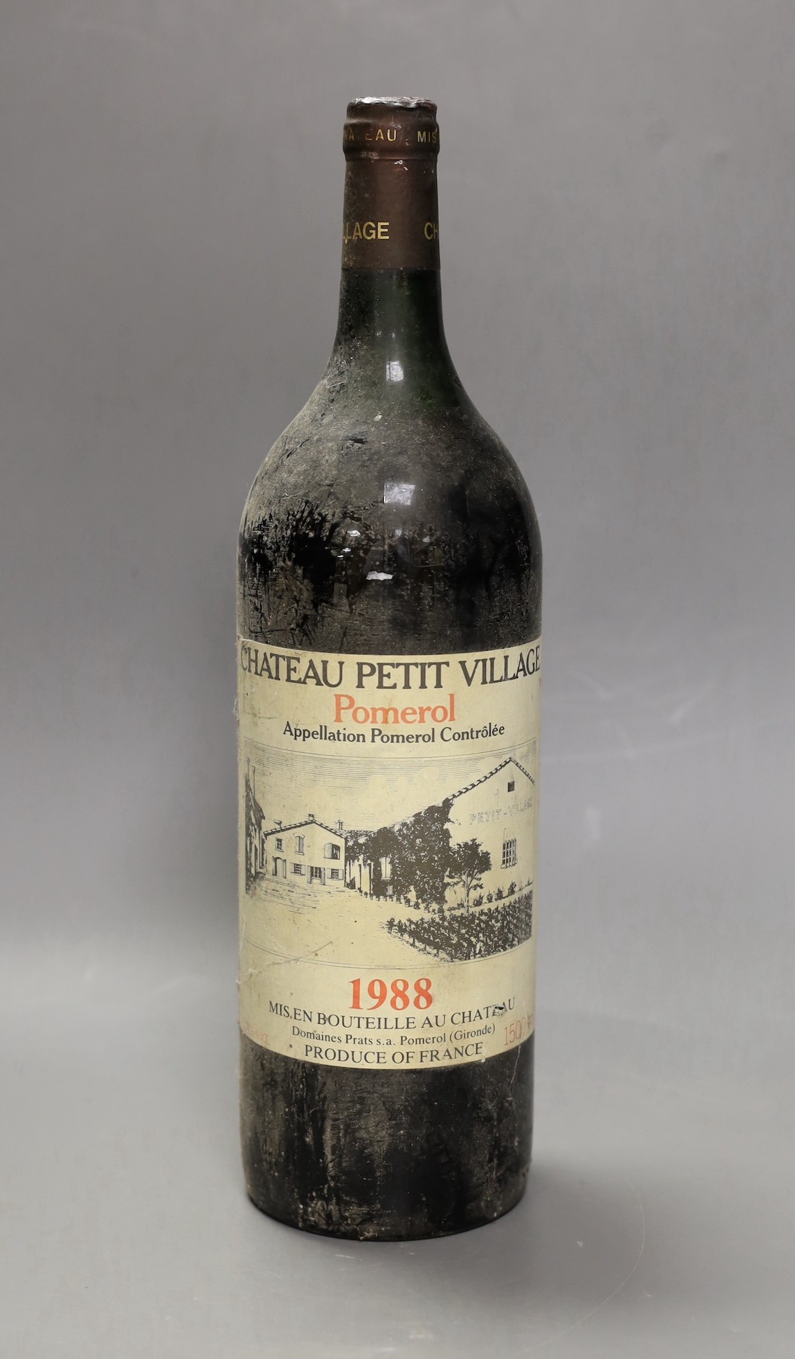 One magnum of petit village Pomerol, 1988