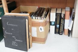 A quantity of books relating to Sir Lawrence Olivier, John Gielgud, etc., including a signed copy of