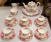 A part Royal Albert 'Lady Carlyle' tea set