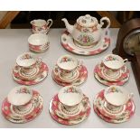 A part Royal Albert 'Lady Carlyle' tea set