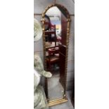 A Victorian carved giltwood and composition pier glass, height 153cm