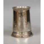 A George III silver mug, George Smith III, London, 1786, height 10.2cm, 6.6oz.