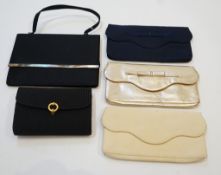 A group of five assorted Asprey evening bags