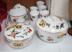A small quantity of Royal Worcester Evesham pattern dinner wares