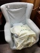 A mid century swivel chair, width 80cm, depth 82cm, height 96cm