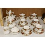 A Royal Albert Old Country Roses part tea set