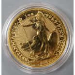 A QEII 2020 1oz gold Britannia £100 coin.