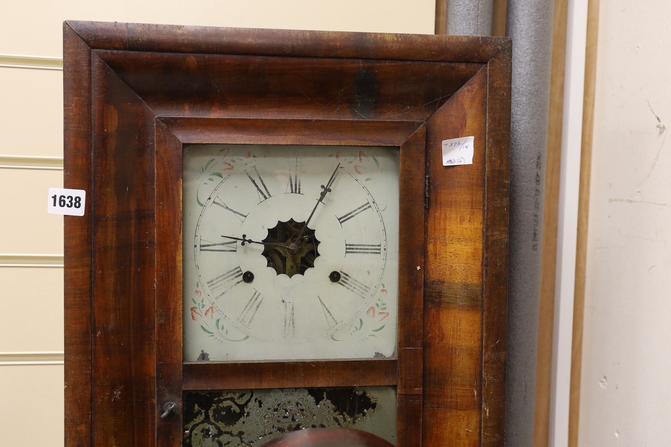 Two domed mantel clocks, a Connecticut shelf clock and a Black Forest mantel clock - Image 5 of 5
