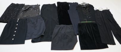 A selection of Yves Saint Laurent Ladies skirts and trousers sizes IT 40-46 Velvet trousers size