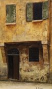 Alberto Orsoni, oil on canvas, 'Via Pietralata, Bologna', signed and inscribed verso, 50 x 30cm